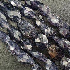 Iolite Naturale Sassi Piatti Sfaccettati A Mano