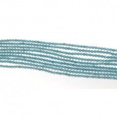 Acquamarina Perline Forma Tondo Sfaccettato 05mm Rinforzato