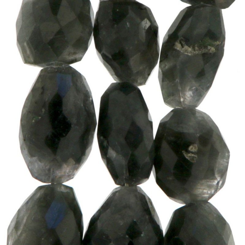 Iolite Naturale Grigio Blu Sassi Grezzi Sfaccettati A Mano