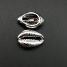 Componente Conchiglia Placcato Rodio 12-16x20-25mm 1pz