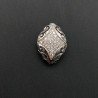 Componente Di Ottone Con Zirconi Riso Piatto 13x17mm Rodiato 1pz
