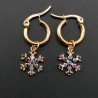 Orecchini Di Ottone Con Charms Zirconati 1paio