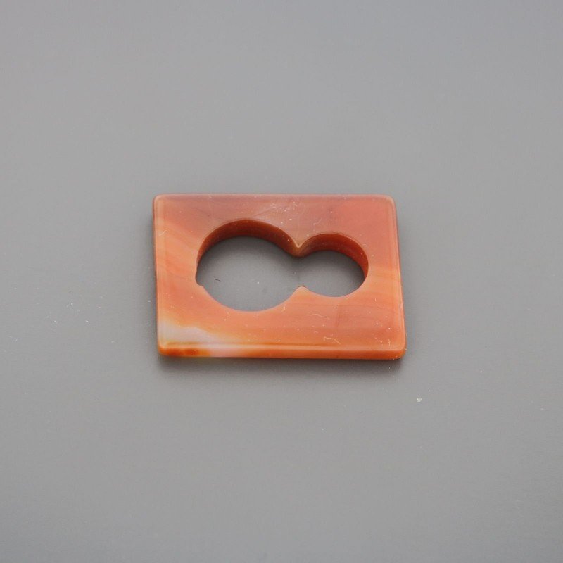 Componente corniola rettangolari 23x33 mm 1pz