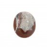Agata Crazy Lace Naturale Forma Ovale Piatto Cabochon Liscio Fatto a Mano 23X21mm 5,92gm 1pz