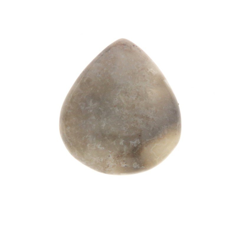 Agata Crazy Lace Naturale Forma Goccia Piatto Cabochon Liscio Fatto a Mano 24X21mm 4,59gm 1pz