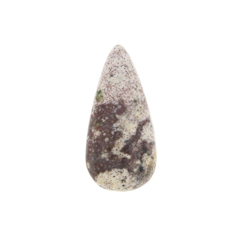 Agata Crazy Lace Naturale Forma Goccia Piatto Cabochon Liscio Fatto a Mano 26X12mm 3,10gm 1pz