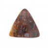 Agata Crazy Lace Naturale Forma Triangolo Piatto Cabochon Liscio Fatto a Mano 22X21mm 4,00gm 1pz
