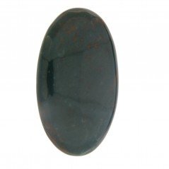 Eliotropio Naturale Forma Ovale Piatto Cabochon Liscio Fatto a Mano 47x28mm 13,58gm 1pz