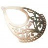 Componente Di Madreperla Creola Traforata Goccia 38x52mm 1pz