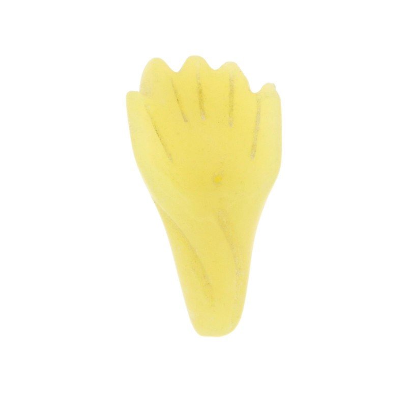 Pendente giada oliva forma mano 16x32 mm 1pz