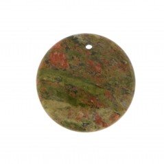 Componente Unakite moneta 30 mm 1pz