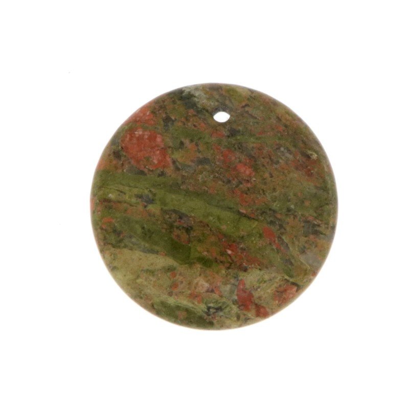 Componente Unakite moneta 30 mm 1pz