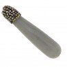 Marcasite Strass Con giada grigia sfac goccia allungata 12x53-58 mm 1pz