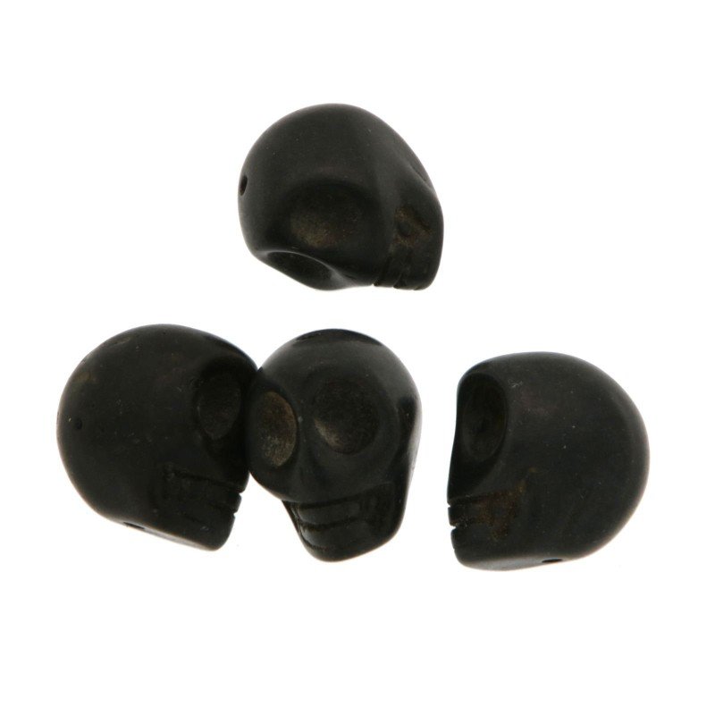 Aulite blu forma teschio 12mm 1pz Aulite blu forma teschio 12mm 1pz