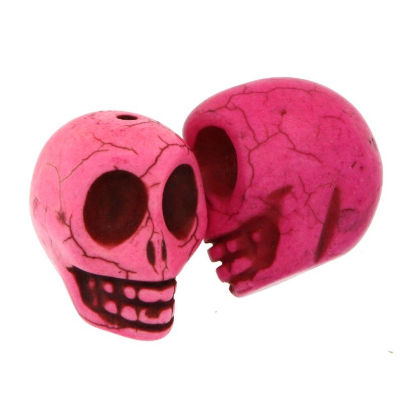 Aulite fucsia forma teschio 30mm 1pz Aulite fucsia forma teschio 30mm 1pz