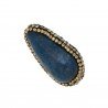 Marcasite strass goccia con giada zaffiro sfac 16x29mm 1pz