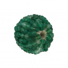 More tonde Di onice verde Rondelle Intrecciate indiane 20x22 mm 1pz
