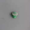 Marcasite Strass Con giada verde goccia 14x16mm 1pz