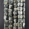Agata Muschiata Naturale Perline Forma Cubetti Sfaccettato a Mano 10-12mm