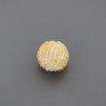 More tonde Di quarzo citrino Rondelle Intrecciate indiane 20x23 mm 1pz