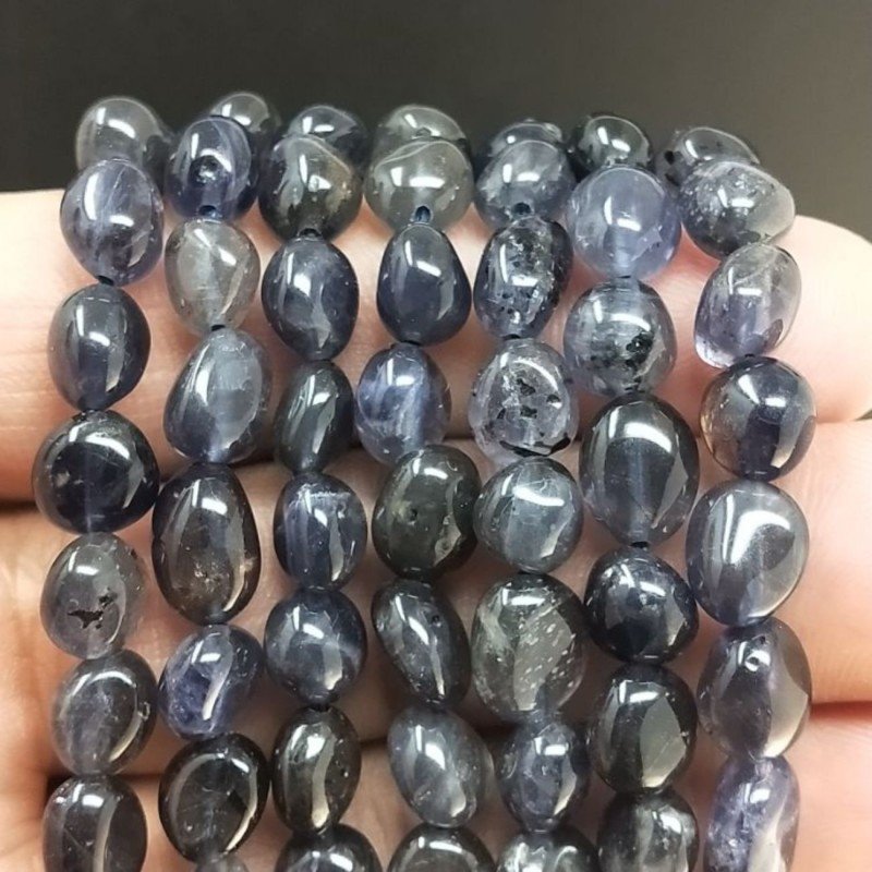 Iolite Naturale Sasso Burattato Liscio 06mm-mm