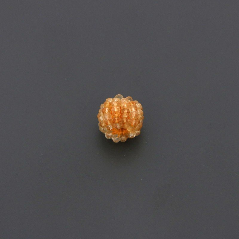 More tonde Di quarzo citrino Rondelle Intrecciate indiane 10x14 mm 1pz