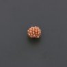 More tonde Di zircone Rondelle Intrecciate indiane 10x14-15 mm beige 1pz