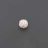 More tonde Di zircone Rondelle Intrecciate indiane 11x15 mm bianco 1pz