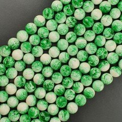 Resina Ambra Verde Perline Forma Tondo Liscio 10mm