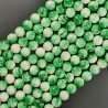 Resina Ambra Verde Perline Forma Tondo Liscio 10mm