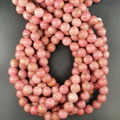 Rodonite Perline Forma Tondo Liscio 10mm