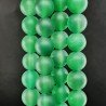 Agata Verde Satinato-Matte Perline Forma Tondo Liscio 10mm