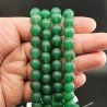 Agata Verde Satinato-Matte Perline Forma Tondo Liscio 10mm