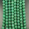 Agata Verde Satinato-Matte Perline Forma Tondo Liscio 10mm