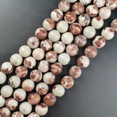 Diaspro Artistico Perline Forma Tondo Liscio 10mm