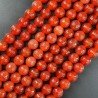 Corniola Perline Forma Tondo Sfaccettato 10mm