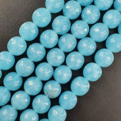 Angelite Perline Forma Tondo Sfaccettato 10mm