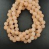 Giada Rosa Perline Forma Tondo Liscio 10mm