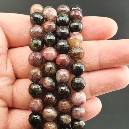 Tormalina Perline Forma Tondo Sfaccettato 10mm