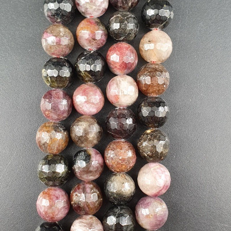 Tormalina Perline Forma Tondo Sfaccettato 10mm