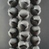 Onice Nera Perline Forma Tondo Liscio Satinato-Matte 10mm