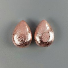 Distanziatore In Ottone Satinato Goccia 20x27mm-Ramato 1pz
