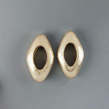 Distanziatore In Ottone Forma Rombo Forato 15X27mm-Dorato 1pz