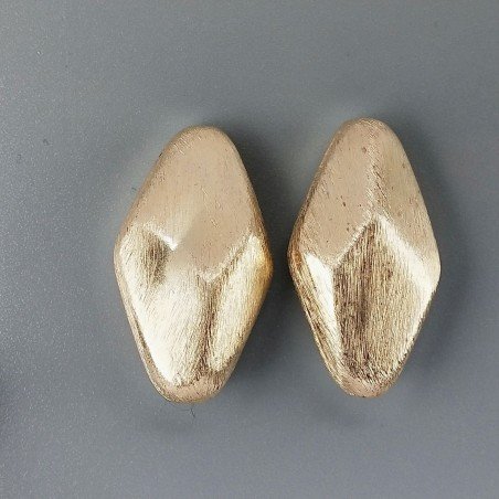Distanziatore In Ottone Forma Rombo Satinato 19X34mm-Dorato 1pz