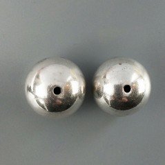 Distanziatore In Ottone Forma Tondo Lucido 20mm-Argentato 1pz