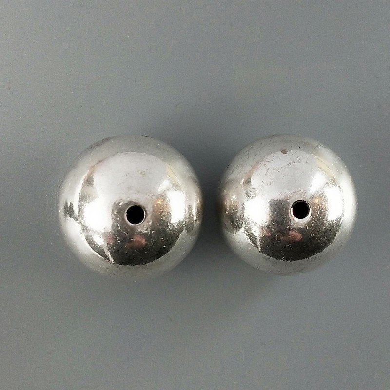 Distanziatore In Ottone Forma Tondo Lucido 20mm-Argentato 1pz