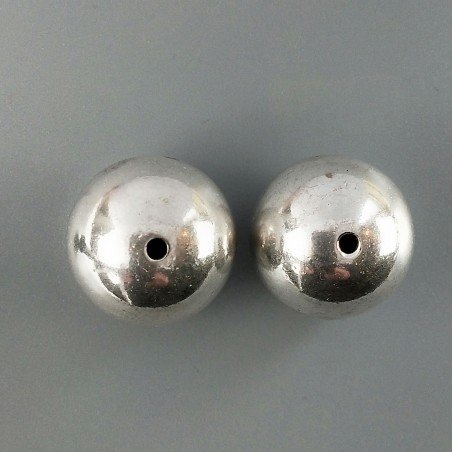Distanziatore In Ottone Forma Tondo Lucido 20mm-Argentato 1pz