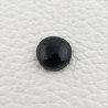Onice Nera Naturale Forma Tondo Piatto Cabochon Liscio Fatto a Mano 12X12X4mm 5,00 Carati 1pz