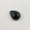 Onice Nera Naturale Forma Goccia Piatto Cabochon Liscio Fatto a Mano16X12X5mm 8,00 Carati 1pz