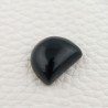 Onice Nera Naturale Forma Fantasia Piatto Cabochon Liscio Fatto a Mano16X14X6mm 13,55 Carati 1pz